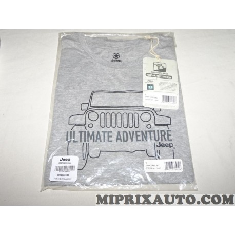 Tee-shirt taille S gris Ultimate adventure Mopar Jeep Dodge Chrysler original OEM 6002350580 
