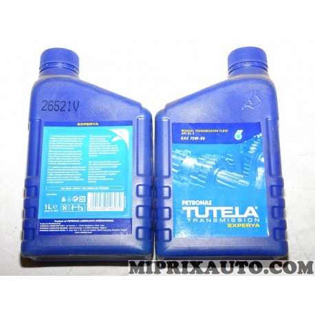 1 Bidon 1L 1 litre huile transmission boite de vitesses 75W80 API GL-4 Petronas Tutela experya 