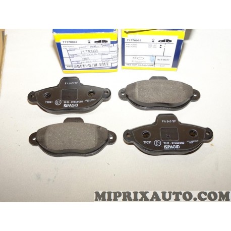 1 Jeux 4 plaquettes de frein Magneti marelli Fiat Alfa Romeo Lancia original OEM 71770985 