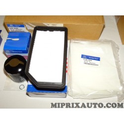 Lot filtres huile + air + habitacle 2630035530 + 281131P000 + 971331P000 Hyundai Kia original OEM 25N2B1K5M0