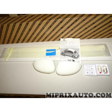 Kit décoration porte aile avec paire coques retroviseur blanche et 2 coques clé Fiat Alfa Romeo Lancia original OEM 71807471 