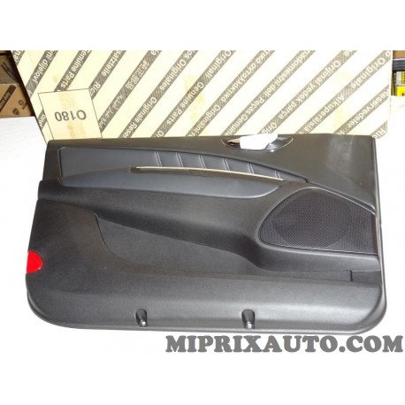 Panneau de porte avant gauche cuir noir Fiat Alfa Romeo Lancia original OEM 735477951 pour lancia delta 3 III de 2008 à 2014 