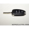 Telecommande coque clé ouverture fermeture (déjà taillé, juste pour récupérer boitier) Volkswagen Audi Skoda Seat original OEM 8