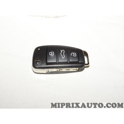 Télécommande coque clé ouverture fermeture (déjà taillé, juste pour récupérer boitier) Volkswagen Audi Skoda Seat original OEM 8