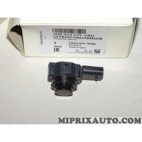 Capteur de recul aide stationnement Volkswagen Audi Skoda Seat original OEM 3Q0919275GRU 