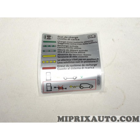 Etiquette autocollante etat de charge batterie Volkswagen Audi Skoda Seat original OEM 12E010004G 