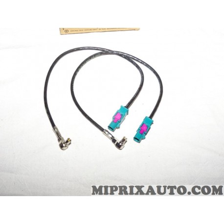 Paire cables faisceau electrique antenne Volkswagen Audi Skoda Seat original OEM 000098713A 
