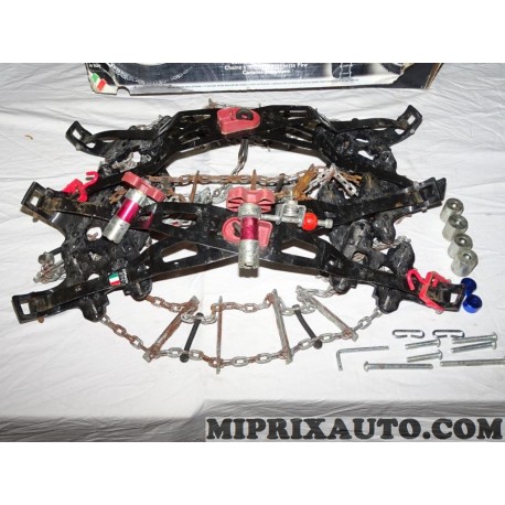 Paire chaines neige pneu Maggigroup original OEM CATRAKN215 215 OCCASION sans reclamation pour pneu roue 205/80/14 215/75/14 275