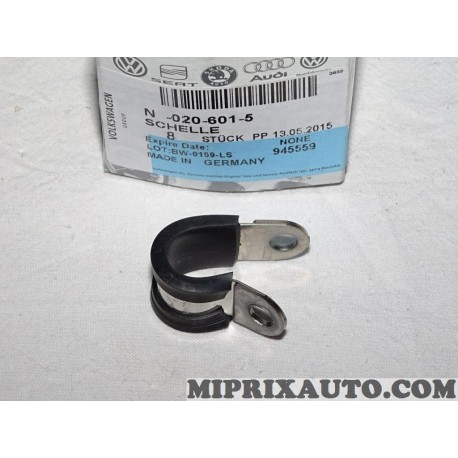Collier serrage fixation cable tuyau durite Volkswagen Audi Skoda Seat original OEM N0206015 