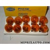 Boite 10 ampoules feu clignotant orange PY21W Hella Volkswagen Audi Skoda Seat original OEM 8GA006841-121