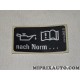 Etiquette autocollante information Volkswagen Audi Skoda Seat original OEM 028010262Q
