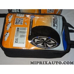 Paire chaussettes neige show'7 original OEM S12 pour pneu jante roue 155/80/12 145/80/13 165/70/13 175/65/13 185/60/13 195/60/13