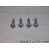 Lot 4 vis fixation revetement parechocs Opel Chevrolet original OEM 13139868