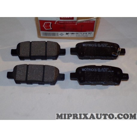 Jeux 4 plaquettes de frein Motrio Nissan Infiniti original OEM 8671019167 pour nissan 350Z altima cefiro infiniti FX M35 