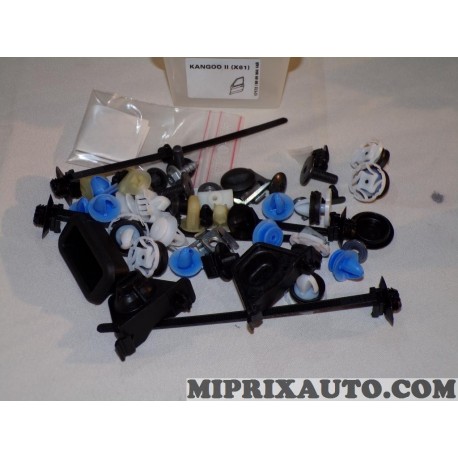 Kit agrafes attache fixation Renault Dacia original OEM 800990414R 