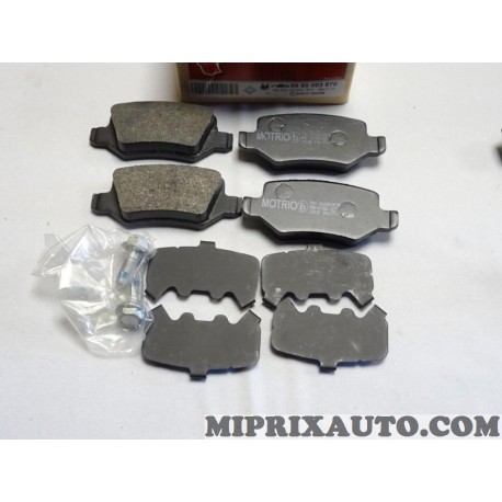 Jeux 4 plaquettes de frein Motrio Mercedes original OEM 8660003870 pour mercedes classe A W168 