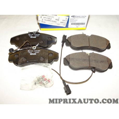 Jeux 4 plaquettes de frein Magneti marelli Fiat Alfa Romeo Lancia original OEM 71770980