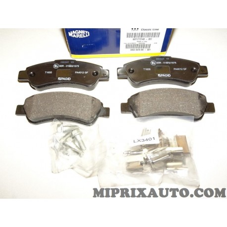 Jeux 4 plaquettes de frein Magneti marelli Fiat Alfa Romeo Lancia original OEM 
