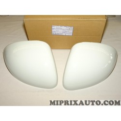 Paire coques calotte retroviseur blanche Fiat Alfa Romeo Lancia original OEM 50903554