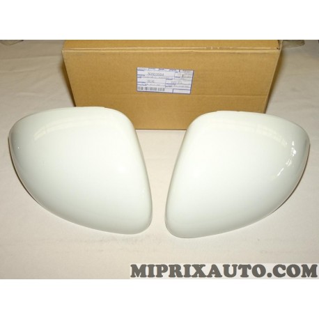 Paire coques calotte retroviseur blanche Fiat Alfa Romeo Lancia original OEM 50903554