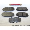 Jeux 4 plaquettes de frein Motrio Toyota Lexus original OEM 8660000752 pour toyota auris subaru trezia