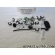 Pack agrafes attache porte avant Fiat Alfa Romeo Lancia original OEM 59267618