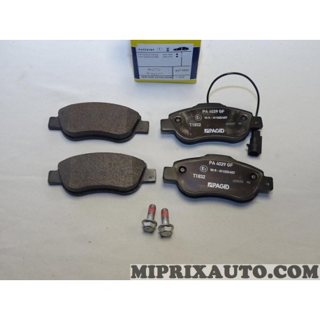 Jeux 4 plaquettes de frein Magneti marelli Fiat Alfa Romeo Lancia original OEM 71773151 