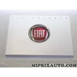 Document notice entretien Fiat Alfa Romeo Lancia original OEM 60391069 pour fiat talento 