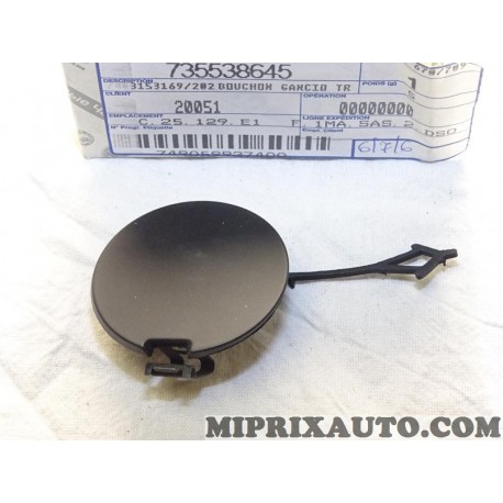 Bouchon de parechocs Fiat Alfa Romeo Lancia original OEM 735538645 