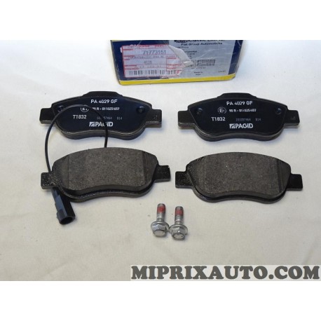 Jeux 4 plaquettes de frein avant Magneti marelli Fiat Alfa Romeo Lancia original OEM 71773151 