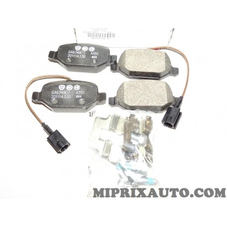 Jeux 4 plaquettes de frein Fiat Alfa Romeo Lancia original OEM 77365752