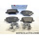 Jeux 4 plaquettes de frein avant Fiat Alfa Romeo Lancia original OEM 77367628