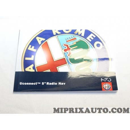 Livre documentation manuel Uconnect 5 radio Nav Fiat Alfa Romeo Lancia original OEM 60438564 pour alfa romeo mito 
