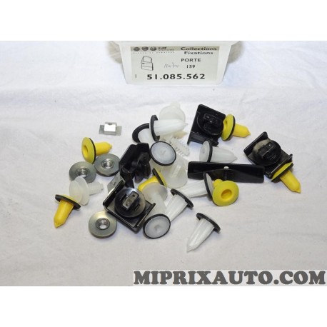 Kit agrafes attache de porte Fiat Alfa Romeo Lancia original OEM 51085562 pour alfa romeo 159 