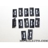 Kit 12 agrafes taquet bride fixation toit ouvrant Fiat Alfa Romeo Lancia original OEM 71740260