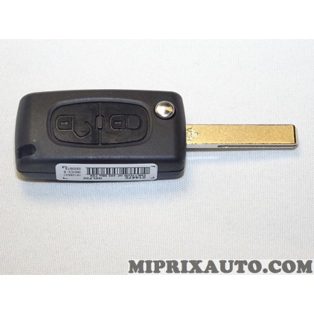 Clé vierge à tailler 433MHZ Delphi 014472 Citroen Peugeot original OEM 6490HA pour fiat scudo 2 II 