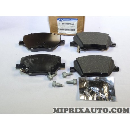jeux 4 plaquettes de frein Mopar Jeep Dodge Chrysler original OEM 68346917AA 