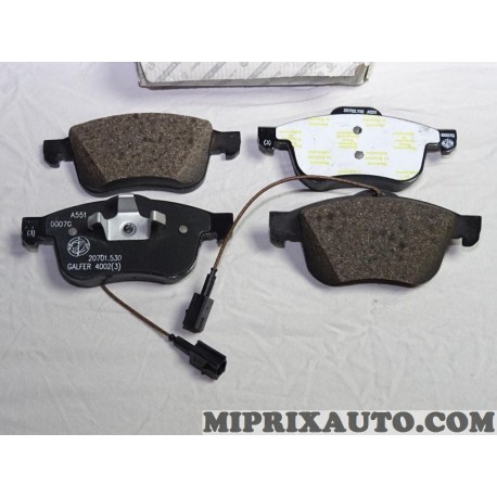 Jeux 4 plaquettes de frein avant Fiat Alfa Romeo Lancia original OEM 77363599 