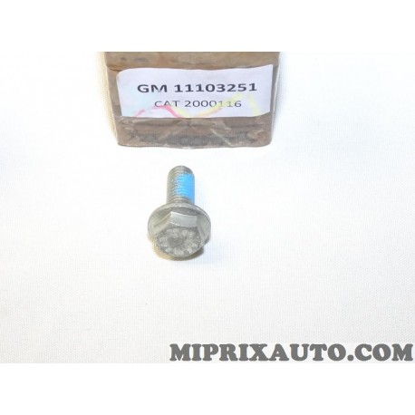 Vis fixation plaque protection moteur Opel Chevrolet origine OEM 11103251 2000116 