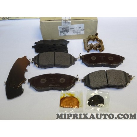 Jeux 4 plaquettes de frein Subaru original OEM 26296AG030 26296AG050 