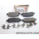 Jeux 4 plaquettes de frein Subaru original OEM 26696FC002 26696AE020
