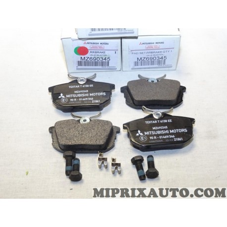 Jeux 4 plaquettes de frein Mitsubishi original OEM MZ690345 