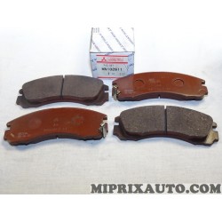 Jeux 4 plaquettes de frein Mitsubishi original OEM MN102611 
