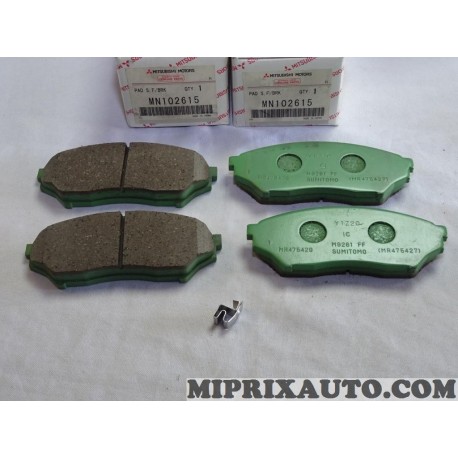 Jeux 4 plaquettes de frein Mitsubishi original OEM MN102615 
