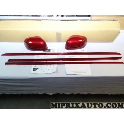 Pack Force red rouge paire calottes coque retroviseur + jeux 4 baguettes moulures porte Nissan Infiniti original OEM KE6001H005R