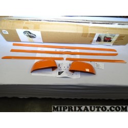 Pack orange city paire calottes coque retroviseur + jeux 4 baguettes moulures porte Nissan Infiniti original OEM KE6001H005OR KE