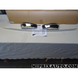 Pack incomplet chrome paire calottes coque retroviseur + 1 baguette moulure hayon de coffre Nissan Infiniti original OEM KE6004C