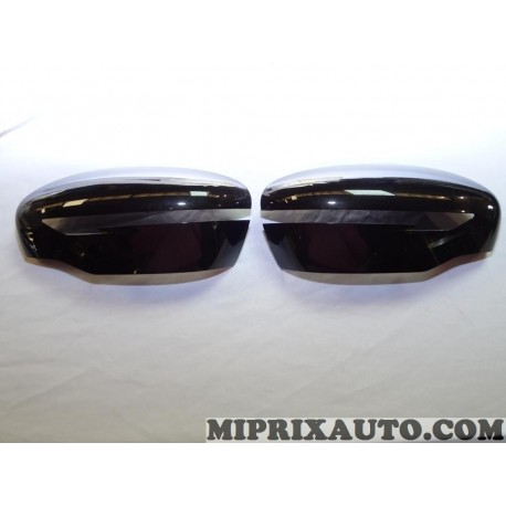 Paire coques calotte de retroviseur noir OCCASION Nissan Infiniti original OEM 96374BV81BS + 96373BV81BS 96374-BV81B-S 96373-BV8