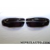 Paire coques calotte de retroviseur noir OCCASION Nissan Infiniti original OEM 96374BV81BS + 96373BV81BS 96374-BV81B-S 96373-BV8