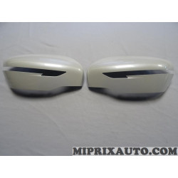 Paire coques calotte retroviseur white pearl MODELE EXPO Nissan Infiniti original OEM 96373BV81B 96373-BV81B + 96374BV81B 96374-